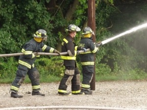 Petition handed to environmental health officers to keep fire station open